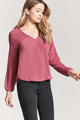 Chiffon Peasant Sleeve Top