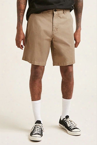 Cotton-blend Chino Shorts