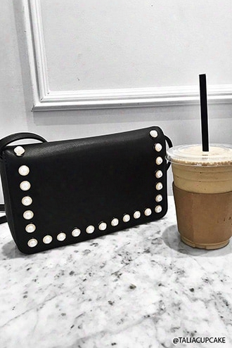 Faux Pearl Crossbody Bag