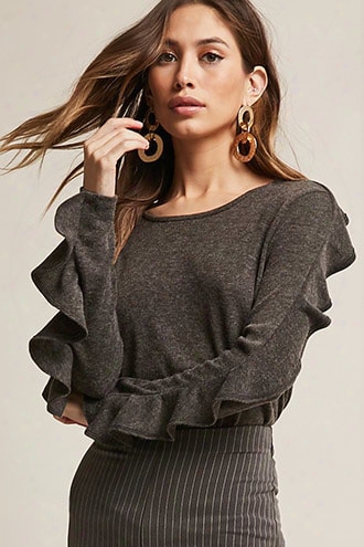 Flounce Bru Shed Knit Top