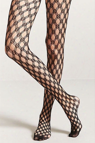 Geo Fishnet Tights