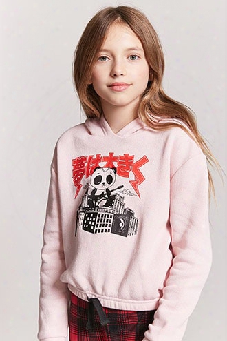 Girls Panda Graphic Hoodie (kids)