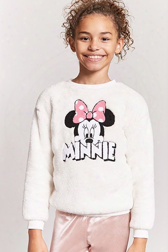 Girls Plush Minnie Sweatshirt (kids)