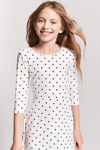 Girls Polka Dot Skater Dress (kids)