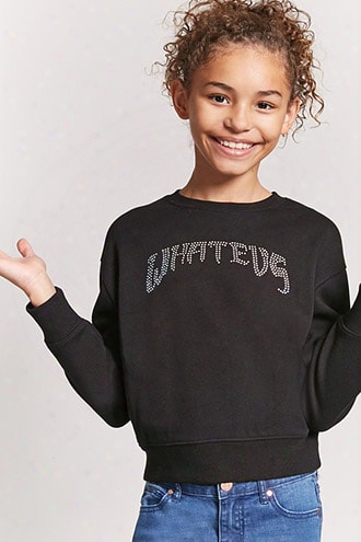 Girls Whatevs Sweatshirt (kids)