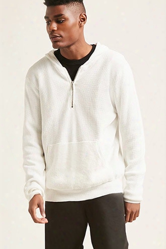 Hooded Ribbed Sweater