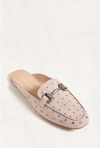 Madden Girl Studded Loafer Mules