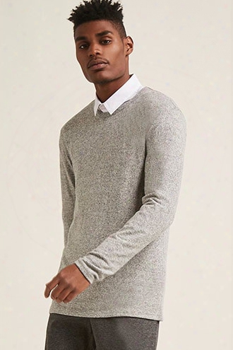 Marled Crew Neck Top