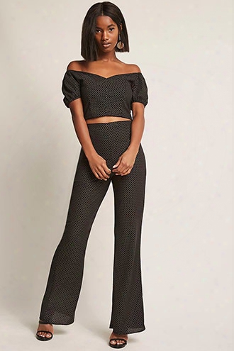 Metallic Pin-dot Trousers