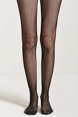 Micro-fishnet Tights