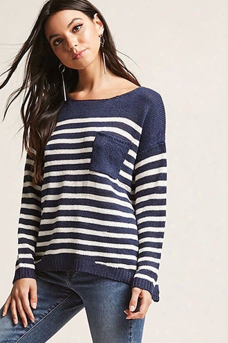 Open-knit Stripe Sweater