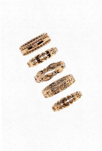 Ornate Stackable Ring Set