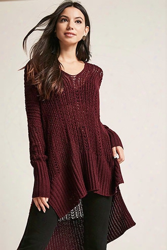 Oversized Open-knit Top