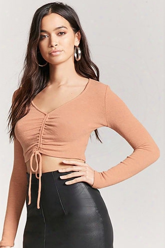 Plunging Ruched Top