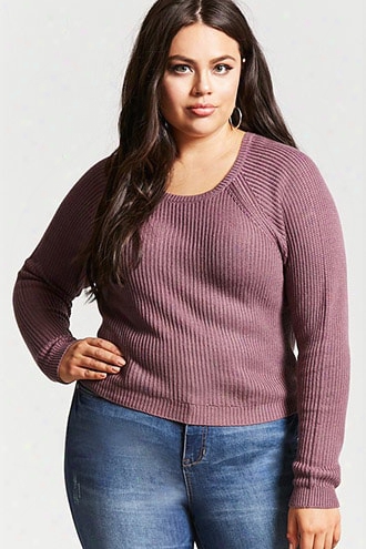 Plus Size Chunky-knit Pullover