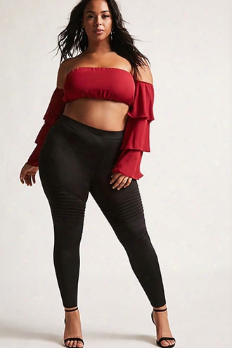 Plus Size Moto Leggings