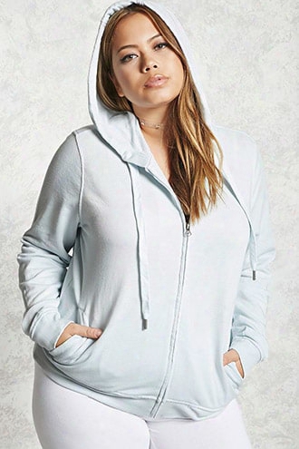 Plus Size Zip-up Hoodie