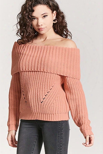 Ribbed Off-the-shoulder Sweater