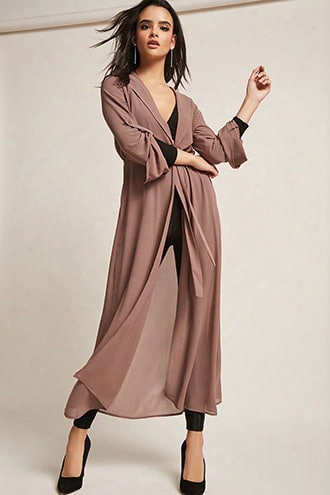 Semi-sheer Longline Cardigan