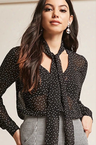 Sheer Pin Dot Shirt