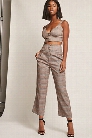 Glen Plaid Crop Top & Pants Set