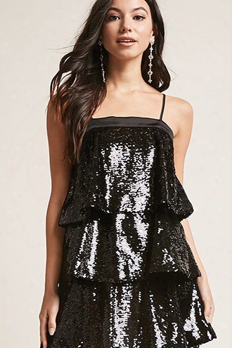 Tiered Sequin Cami Top