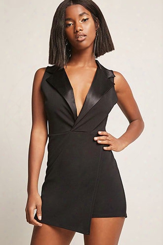 Tuxedo-inspired Skort Romper