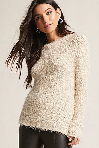 Woven Heart Boucle Sweater