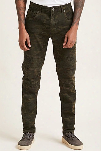 Young & Reckless Camo Moto Jeans