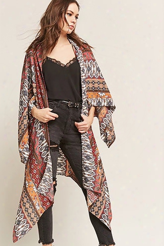 Asymmetrical Ornate Open-front Jacket