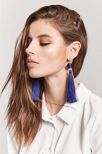 Bauble & Tassel Drop Earrings