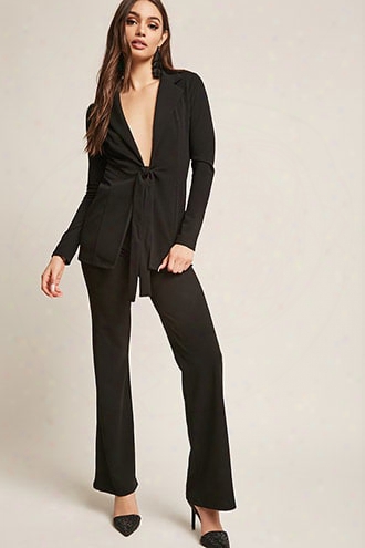 Blazer & Wide-leg Pants Set