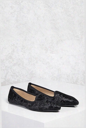 Crushed Velvet Loafers