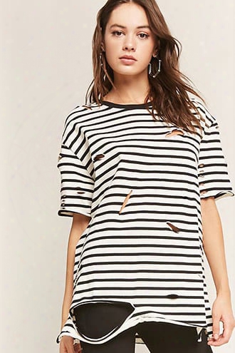 Distressed Stripe Top