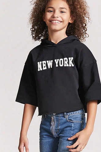 Fleece New York Graphic Hoodie (kids)