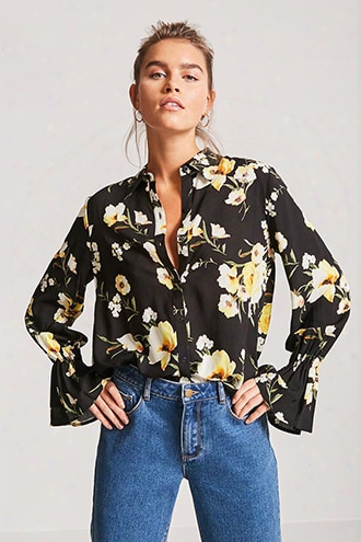 Floral Button-up Shirt