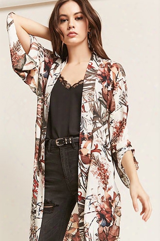 Floral Chiffon Kimono