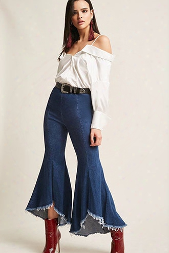 Frayed Flare Jeans