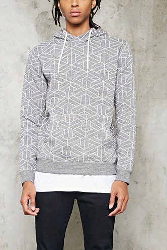 Geo Print Hoodie