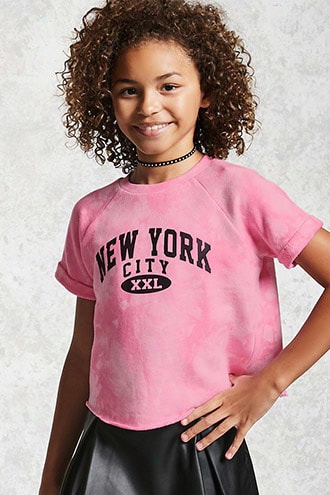 Girls Terry Tie-dye Tee (kids)