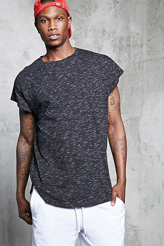Marled Knit Muscle Tee