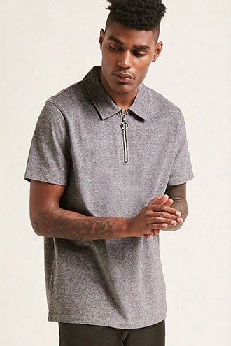 Marled Pull-ring Polo