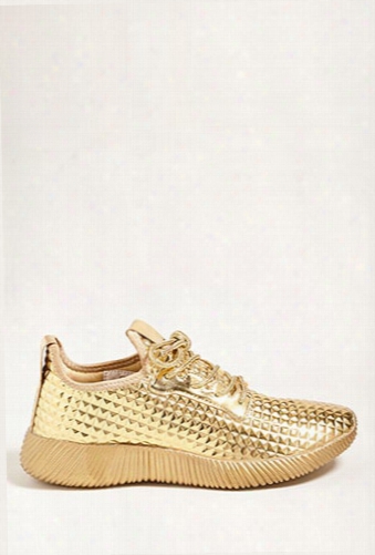 Metallic Low-top Tennis Shoe