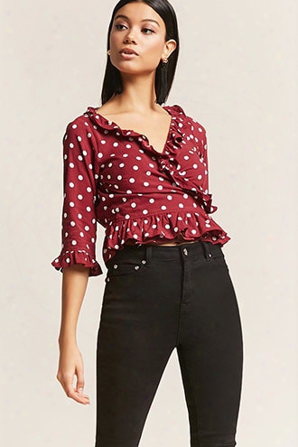 Motel Polka Dot Ruffle Top