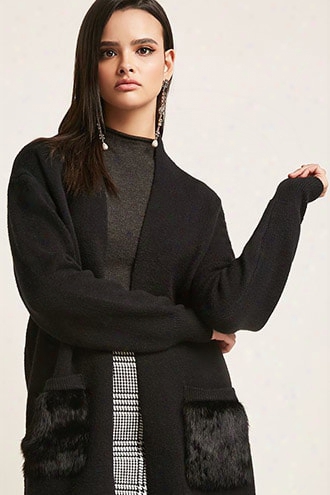 Open-front Knit Cardigan