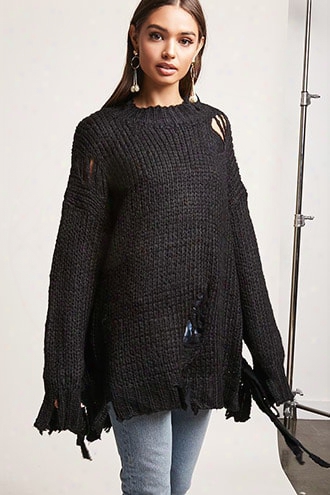 Oversized Purl Knit Sweater