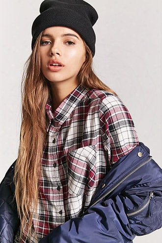 Plaid Roll-tab Shirt