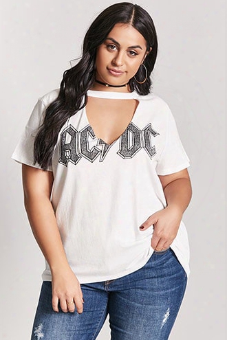 Plus Size Acdc Band Tee