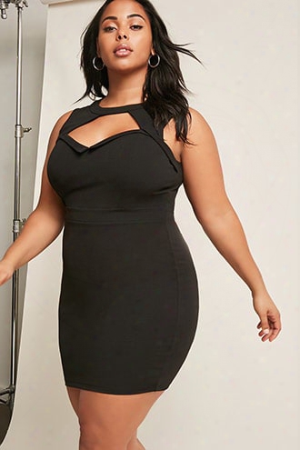 Plus Size Chelsea Collar Cutout Dress