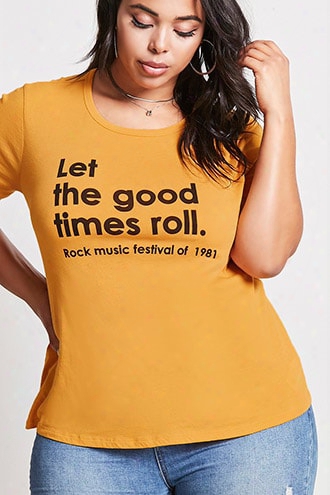 Plus Size Good Times Graphic Tee